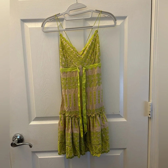 Anthropology Tracy Reese silk mini dress sz 2 - Picture 1 of 7